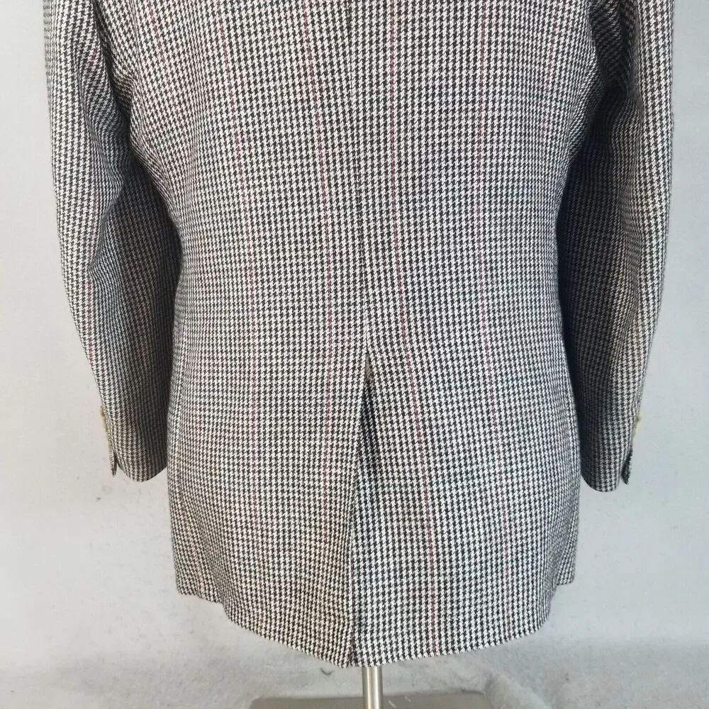Evan Picone Jacket Sports Coat Mens 44L Brown Tweed‎ Wool Vintage USA